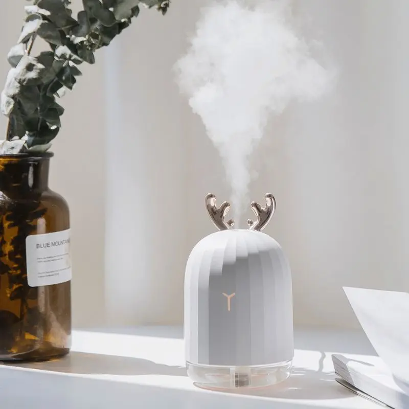 

Cute Deer Mini 220ml Air Humidifier Kit USB Aroma Essential Oil Diffuser