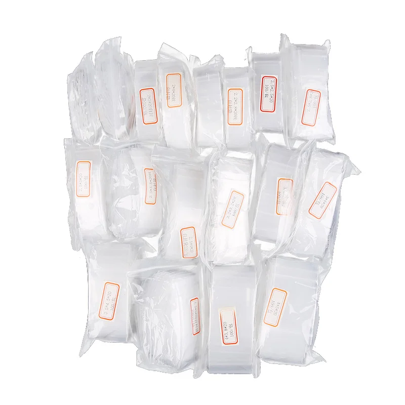 100 шт мини пластиковые пакеты с застежкой Ziplock таблетки упаковочные пакеты небольшой замок типа молния сумки 0,12 мм Толстая пластиковая застежка-молния сумка для продуктов