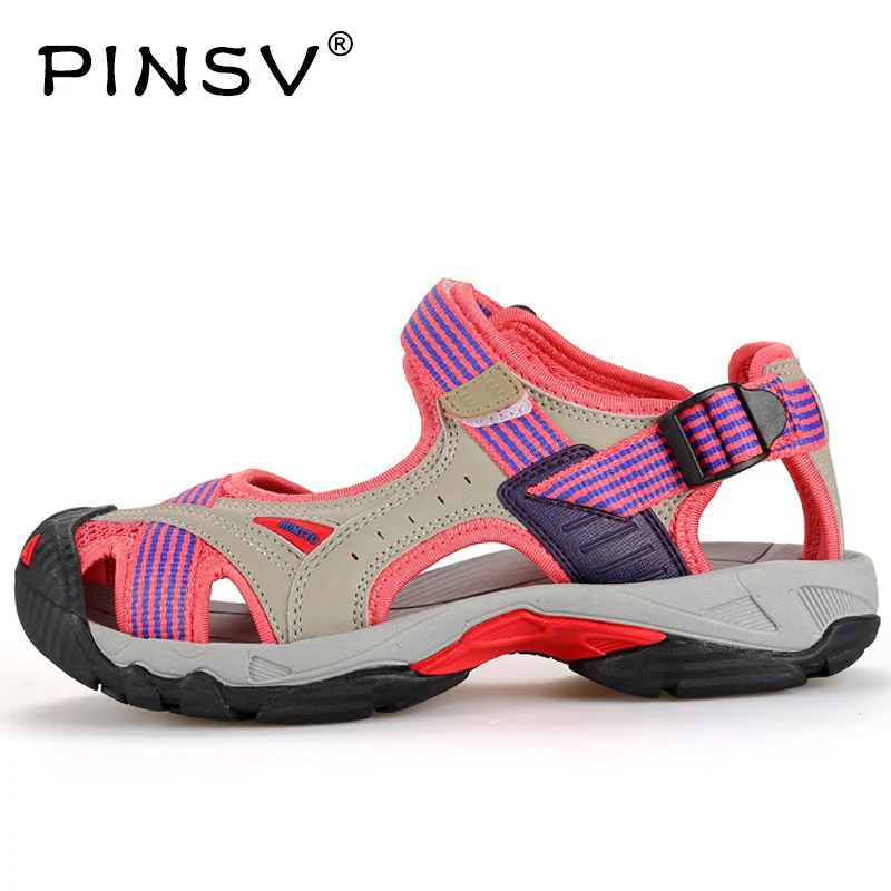 PINSV Women Sandals Anti Slipping Quick Drying Outdoor Sandals Soft