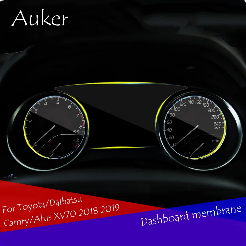 Вождение автомобиля приборной панели мягкий HD Экран защитная плёнка 3 шт./компл. для Toyota/Daihatsu Camry/Altis XV70