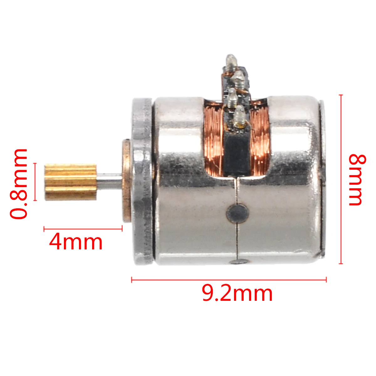 1 шт. мини микро шаговый двигатель небольшие 2-фазный шаговый двигатель 4-проводной с Медь Шестерни для цифровых продуктов Камера 8x9,2 мм