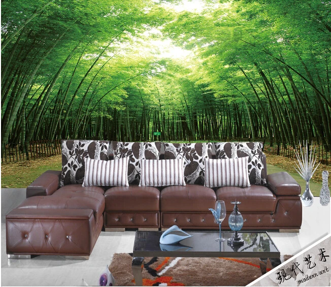 

The custom 3D murals,Aesthetic bamboo murals papel de parede ,living room sofa TV wall bedroom wall paper