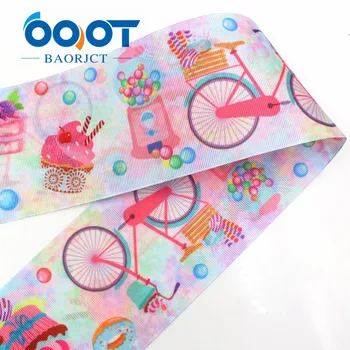 

974 - 3 inch 75mm cartoon Printed grosgrain ribbon , 10 yards DIY handmadeHair accessories Material wedding gift wrap