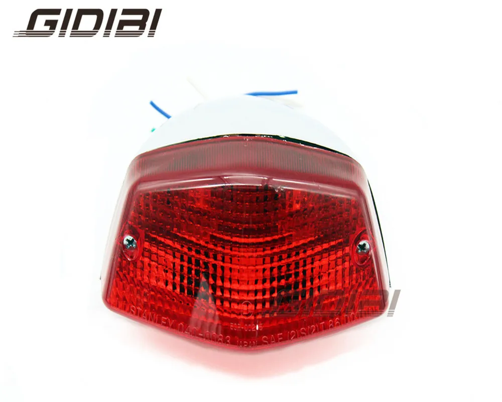 Серебристый задний фонарь для мотоцикла стоп светильник Honda STEED 400 NV400 1995 97 600 NV600 1989