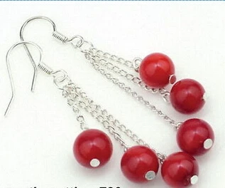 

FREE SHIPPINGRed Coral Beads 18KWGP Link A0510