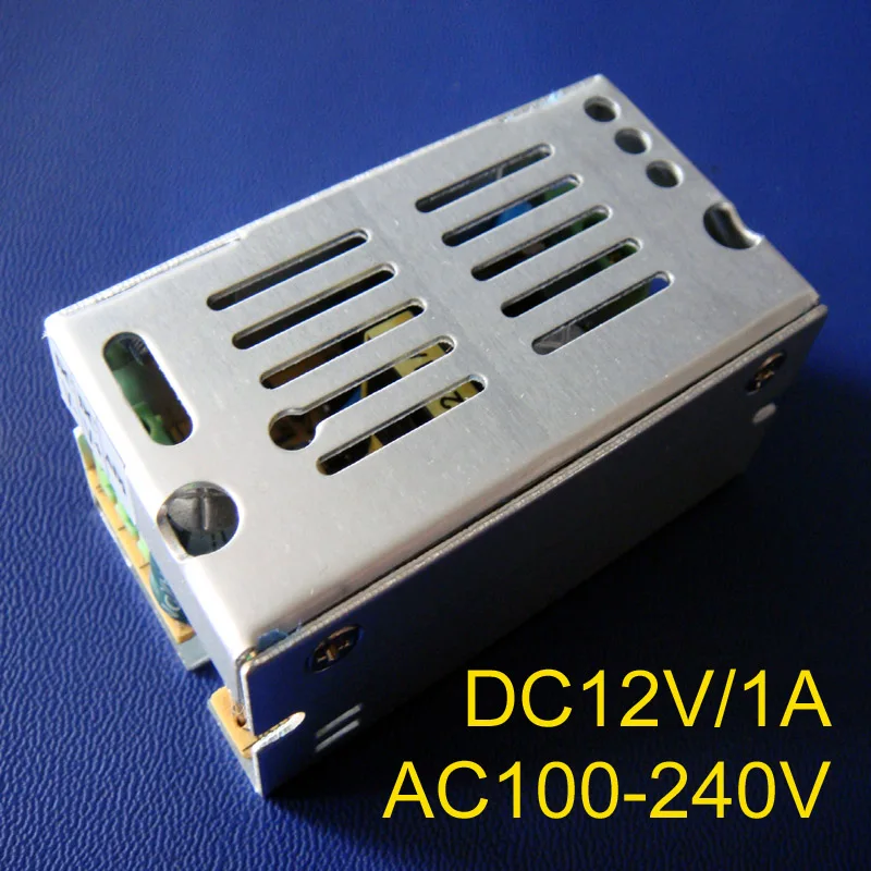 High quality 12V 1A 12W LED Switching Power Supply AC85-265V input power suply 12V 1A Output CE ROSH free shipping 10pcs/lot cyautoman gearbox worm gear nmrv 063 input 14 19 22 24mm output 25mm ratio 5 1 100 1 free maintenance