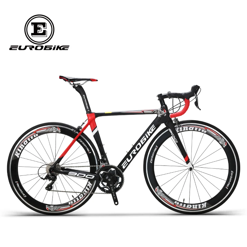 Best EUROBIKE 50CM Carbon Frame   700C Racing BicycleEurobike 18 Speed Road Bike 3