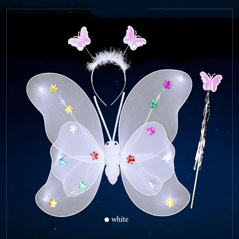 1 Piece 2017 New Colorful Luminous Butterfly Toy For Children Birthday