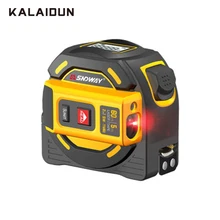 KALAIDUN 2 in 1 Tape Measure Laser 5M Measuring Instrument LCD Digital Display Handheld Infrared Laser 60M 40M Electronic Ruler
