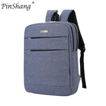 

PinShang Men Women Casual Waterproof Backpack Students School Laptop Bag Double Shoulder Backpack Solid Color ZK28