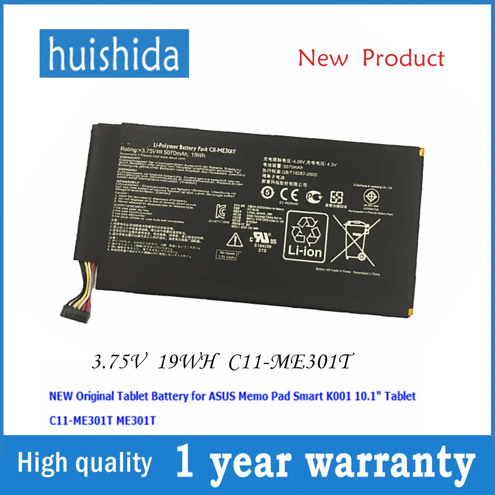 Новый оригинальный аккумулятор для ноутбука Asus ME301T Memo Pad Smart K001 3 75 10 1 мАч 5070 в 19 Втч