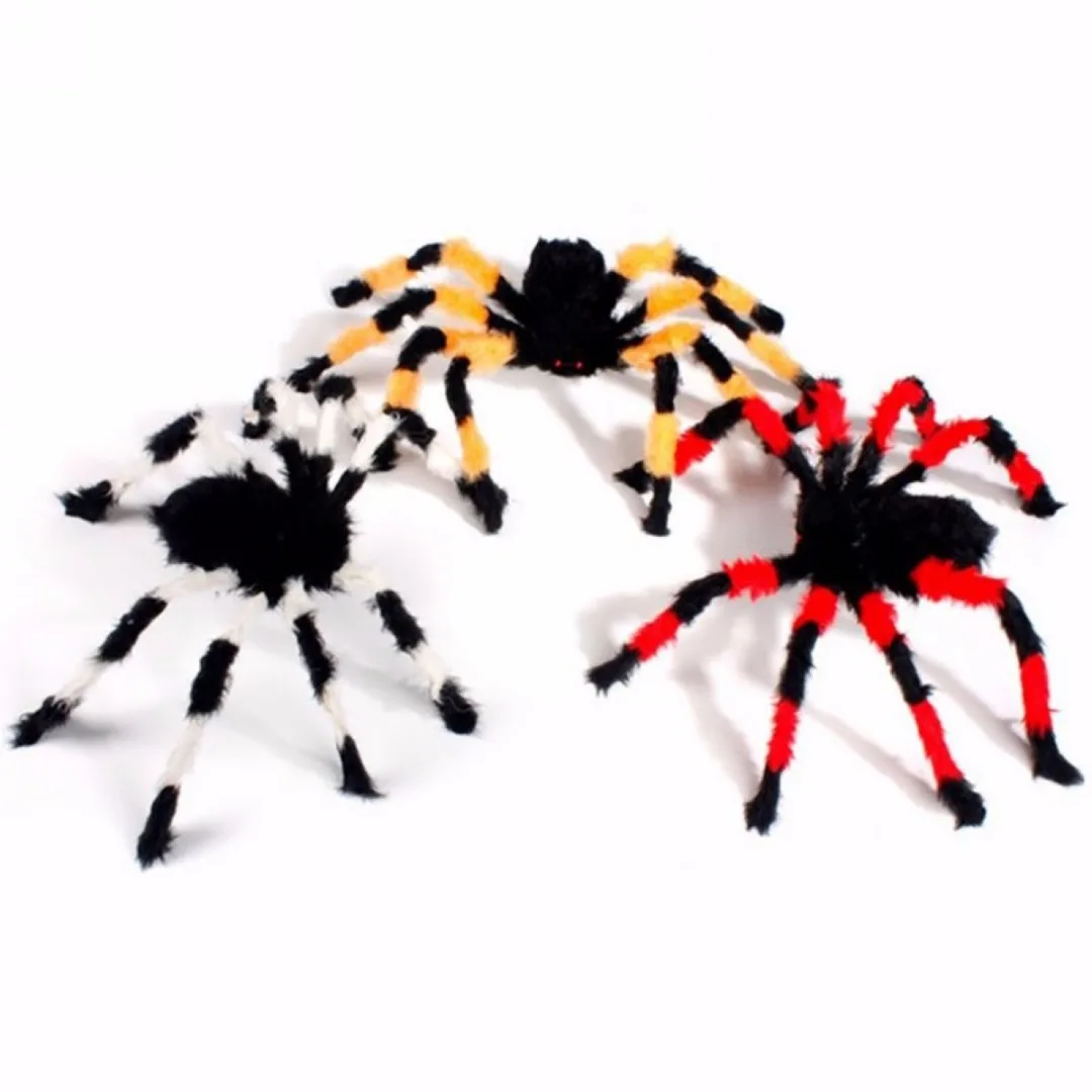 JX-LCLYL New Colorful Spider Halloween Decoration Haunted House Prop Indoor Outdoor Wide