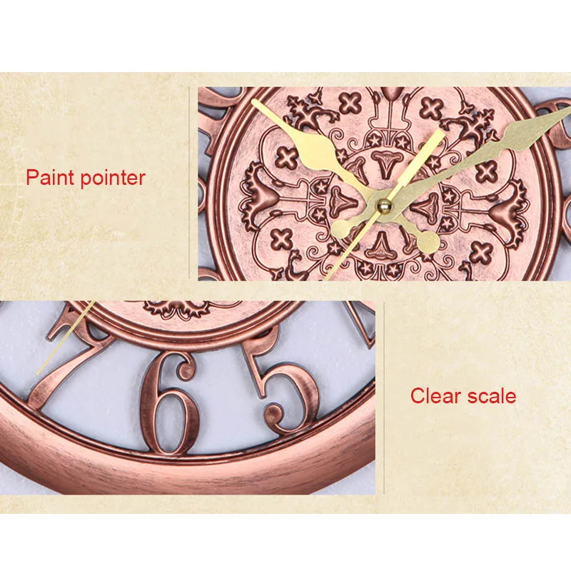 3D круговой Ретро Винтаж римские выдалбливают большие настенные часы Домашние украшения для комнаты Лучшая цена