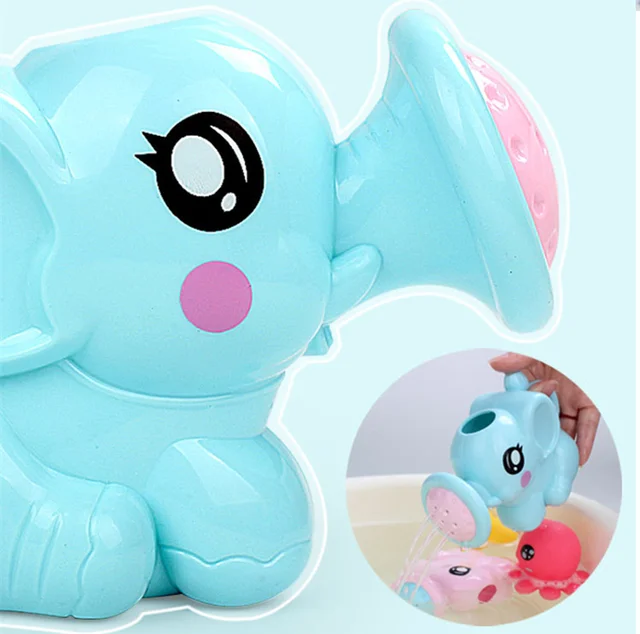 Lovely Baby Bath Toys Elephant Classic Bathroom Shower Water Beach Toy Interactive Swimming Water Spray Kids Bathtub Tool Toys 3