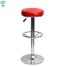 94785 Barneo N-128 эко-кожа кухонный красный стул барный стул с мягким сиденьем на газ-лифте стул высокий стул для барной стойки мебель для кухни кресло для нейл бара в Казахстан по России