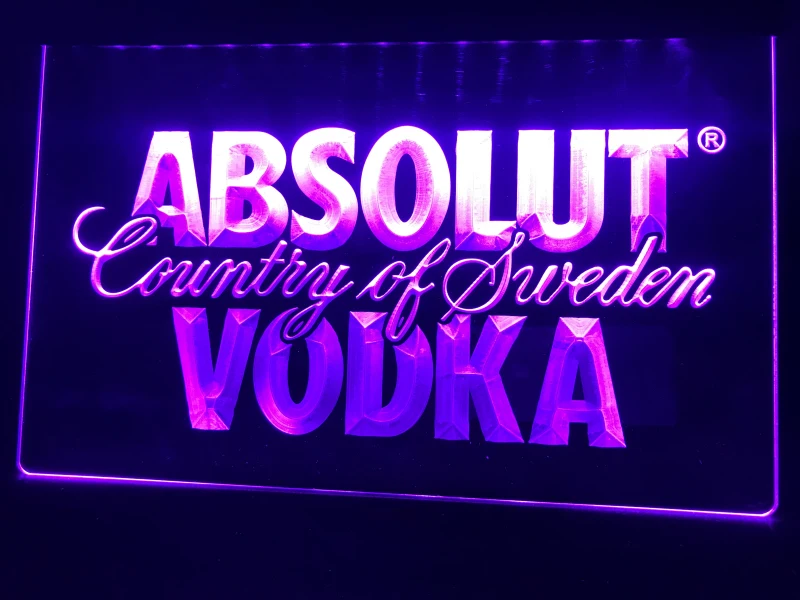 A025 Absolut водка страна ШВЕЦИЯ пиво LED неоновый свет знак