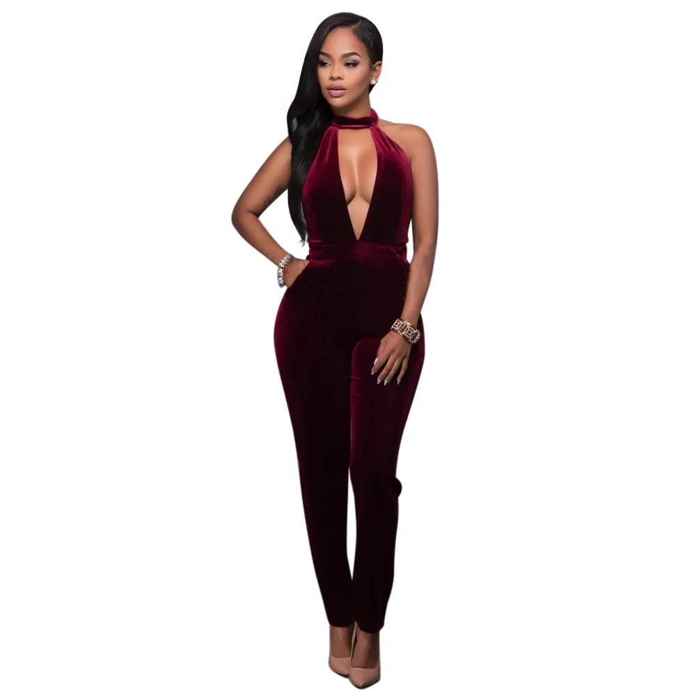 low cleavage jumpsuit