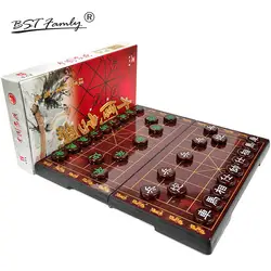 BSTFAMLY китайские шахматы Xiang Qi пластиковая коробка и штук с магнитной складной чековой доской 32 шт./компл. игра-головоломка детский подарок C14