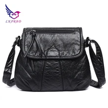 

2018 women's brand-name Korean version of the new women's bag, small bag, shoulder bag, mini wash, soft skin, women's bag.