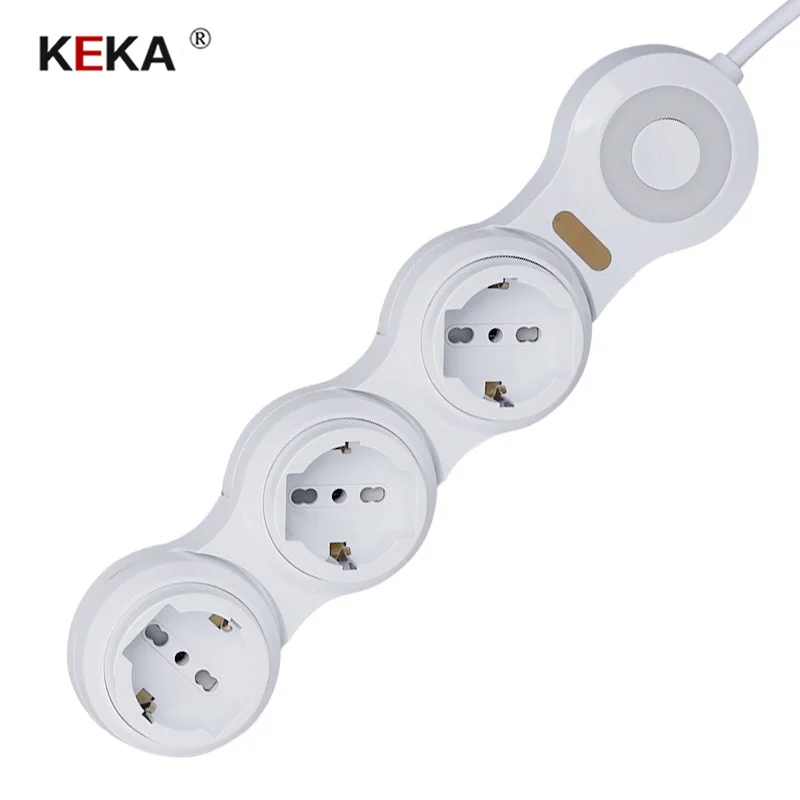 

KEKA EU standard Plug socket 1 TO 3 power socket adjustable Kitchen Table Electrical Socket Power 1 Led extension socket