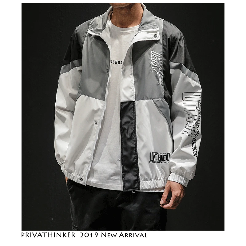 Privathinker Men Streetwear Bomber Jacket 2019 Mens Hip Hop Windbreaker Patchwork Male Harajuku Spring Jackets Coats Fashions Privathinker Men Streetwear Bomber Jacket 2019 Mens Hip Hop Windbreaker Patchwork Male Harajuku Spring Jackets Coats Fashions
