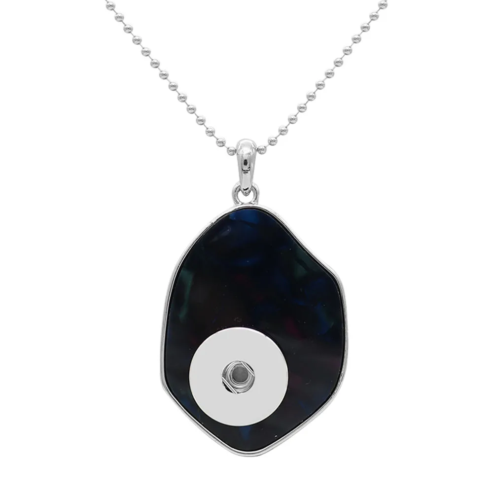 

Irregular design simulation of natural stone acrylic material 18MM 20MM Snap button jewelry 2019 new fashion Snap necklaces