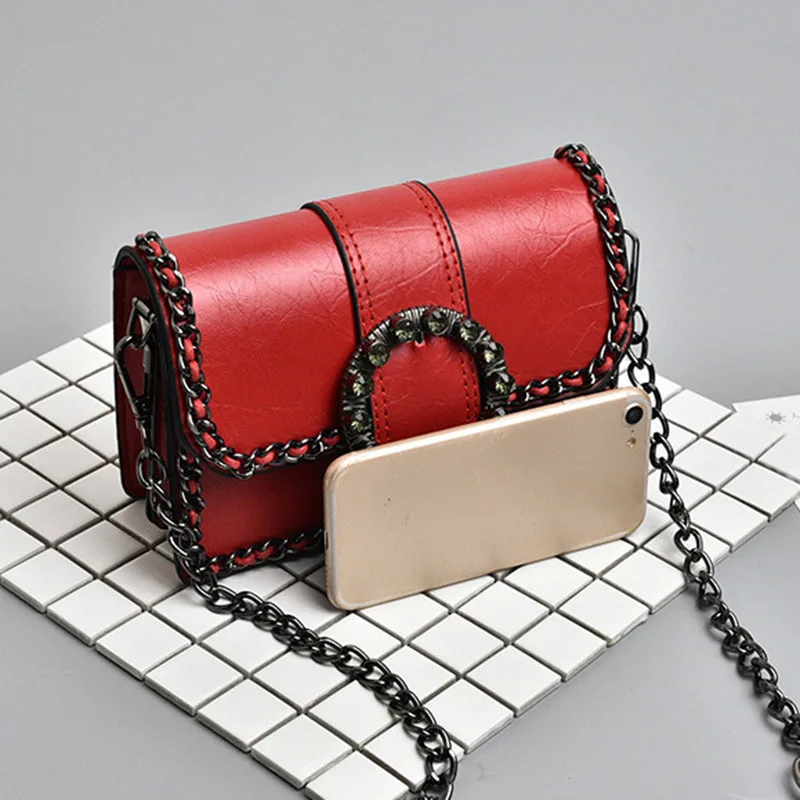 2018 Women Fashion Chain Flap Shoulder Bag Autumn Hot Female INS Popular Handbag Ladies Mini Vacation Crossbody PU BolsaSS3457 (13)