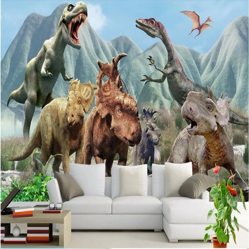 Beibehang カスタム 3d 大壁画の壁紙 3 D ジュラ紀恐竜覇権時間を経てスペース背景写真壁紙 Mural Wallpaper For Walls Mural Wallpaperwallpaper For Walls Aliexpress