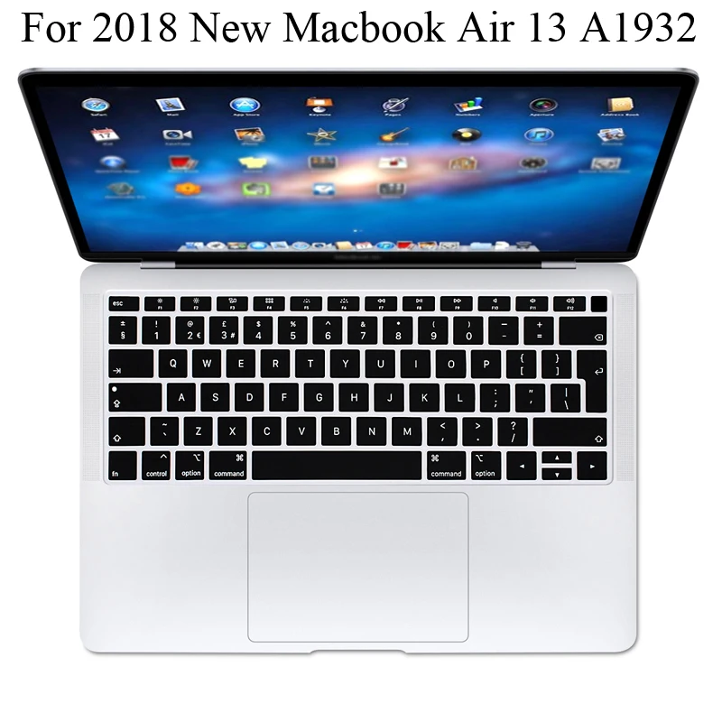 Силиконовый протектор клавиатуры для 2018 нового Macbook Air 13 A1932 EU чехол MabookAir 3