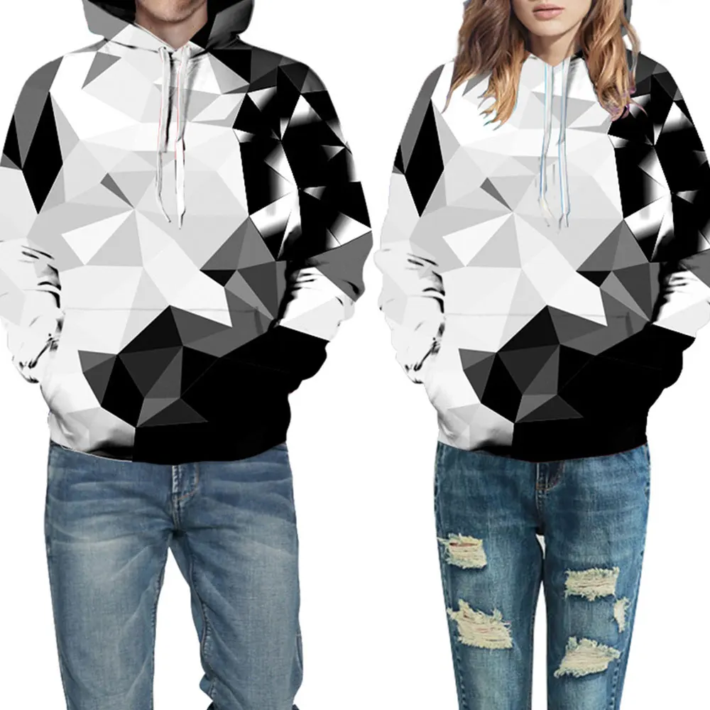 Мужская толстовка с капюшоном Argyle color Blocks Hoodies Мужская Женская толстовка с длинным рукавом Повседневная Спортивная одежда принт