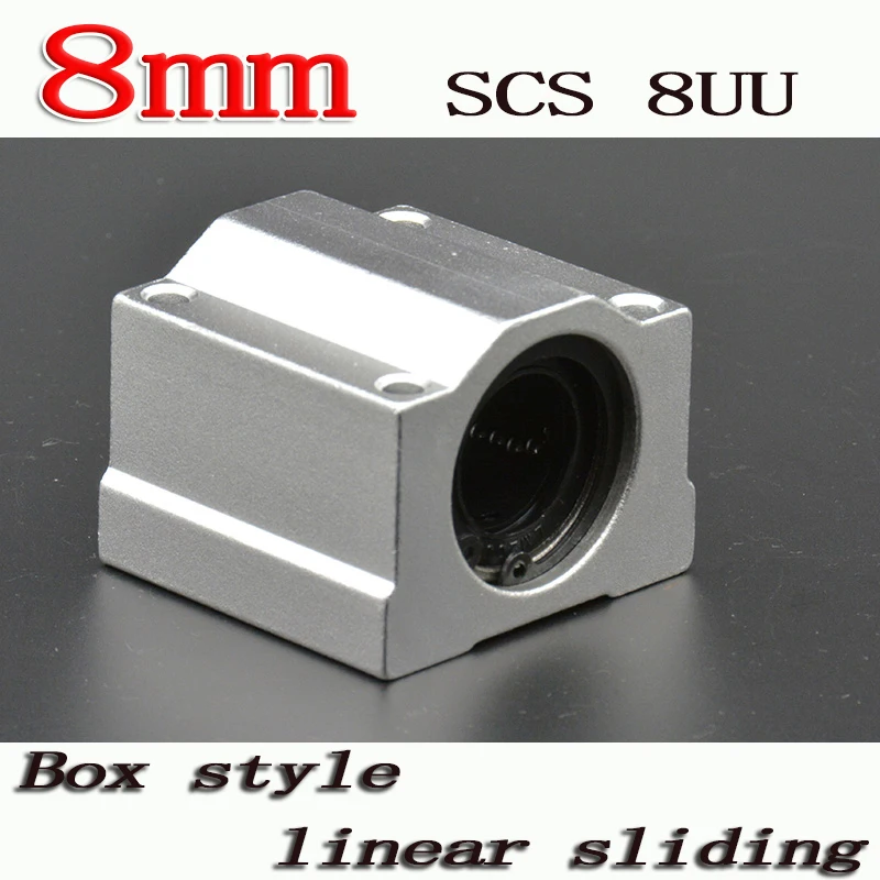 

2pcs/lot SC8UU SCS8UU 8mm Linear ball bearing block with LM8UU bush, pillow block linear unit for 8mm shaft CNC part