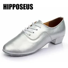 Мужские бальные туфли для латинских танцев, брендовые новые танцевальные туфли для сальсы, танго, современное Танго, кожаные туфли на квадратном каблуке для взрослых, детей, мальчиков