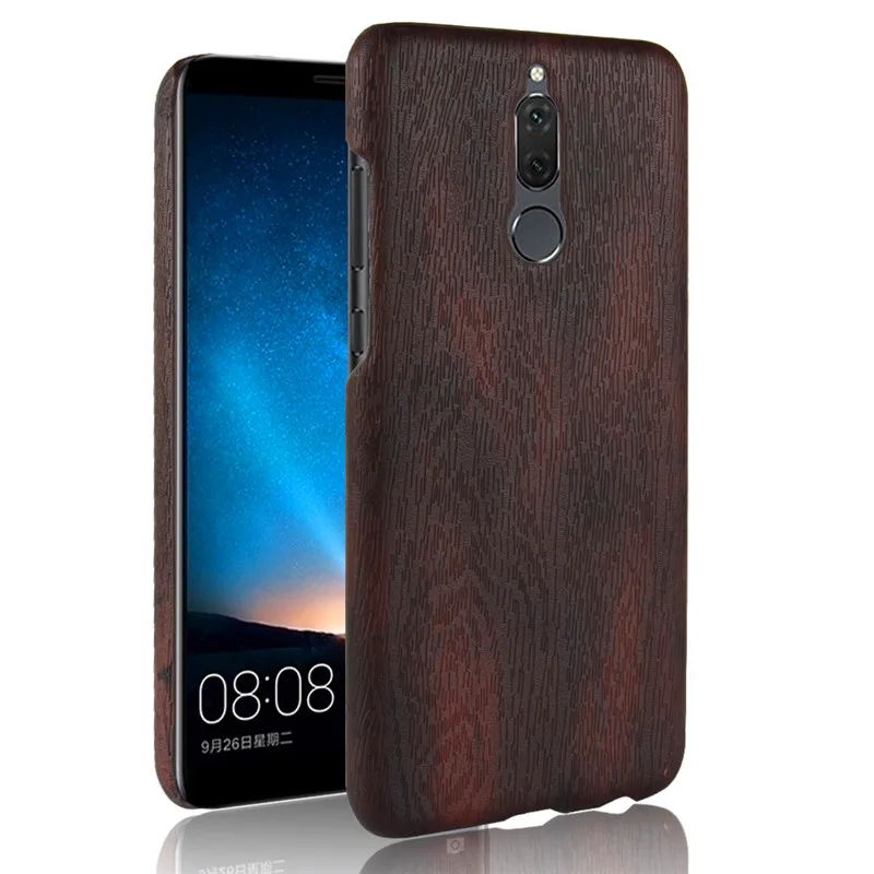 

SuliCase Leather Case for Huawei Mate 10 Lite Nova 2i Wood Grain Hard Case Cover for Huawei Mate10 Lite 10Lite Nova 2i Nova2i