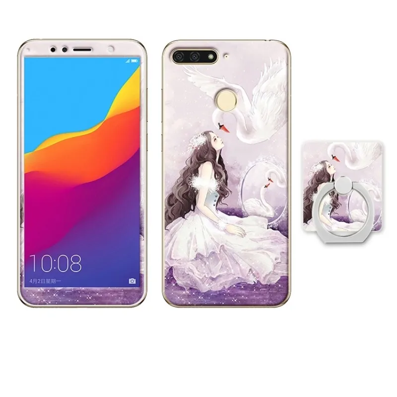Huawei Y6 2018 honor 7A pro enjoy 8e case cover glass screen protector (4)