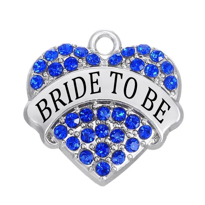 Белый со стразами To be Bride сердца очаровательные модные свадебные украшения