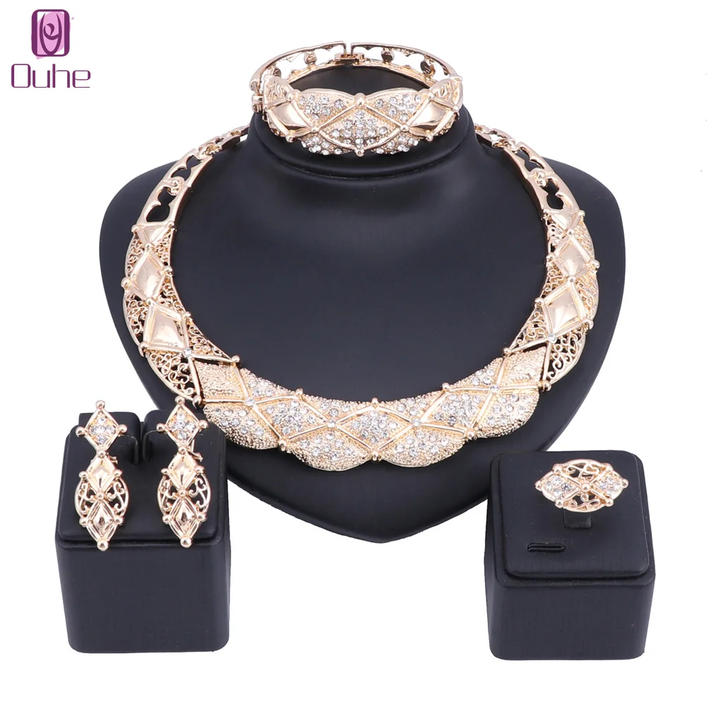 Aliexpress.com : Buy OUHE Crystal Necklace Earrings