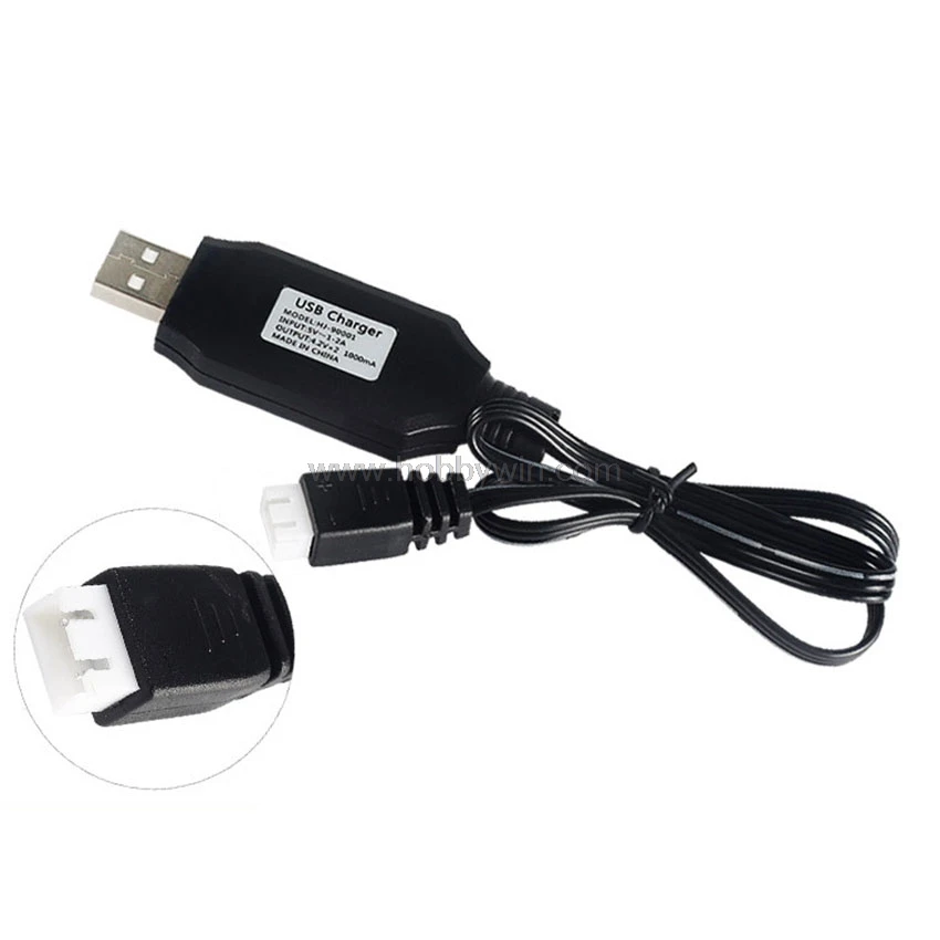 

2S LiPO Charger USB Cable 1000mA for 7.4V LiPO Li-Ion RC Model Battery pack