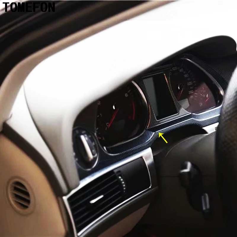 TOMEFON для Audi A6L A6 L 2005 2011 LHD ABS пластик углеродное волокно краска дерева Передняя