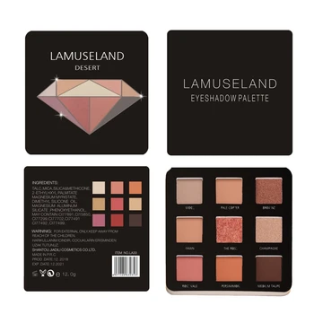 

9-Colors Shiny Diamond Eyeshadow Powder Matte Eyeshadow Palette Waterproof Natural Long-Lasting Cosmetics Accessory