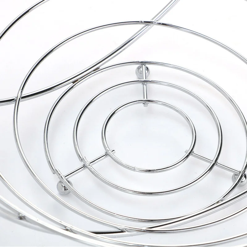 Newly 2 in 1 Banana Hanger Fruit Bowl Iron Holder Storage Basket Stand Hook Kitchen Storage TE889