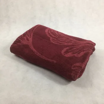 

New Arrival Thick Luxury Cotton Burgundy Bath Towels Towel Solid SPA Yarn Dyed Bathroom Terry Towels for Adults