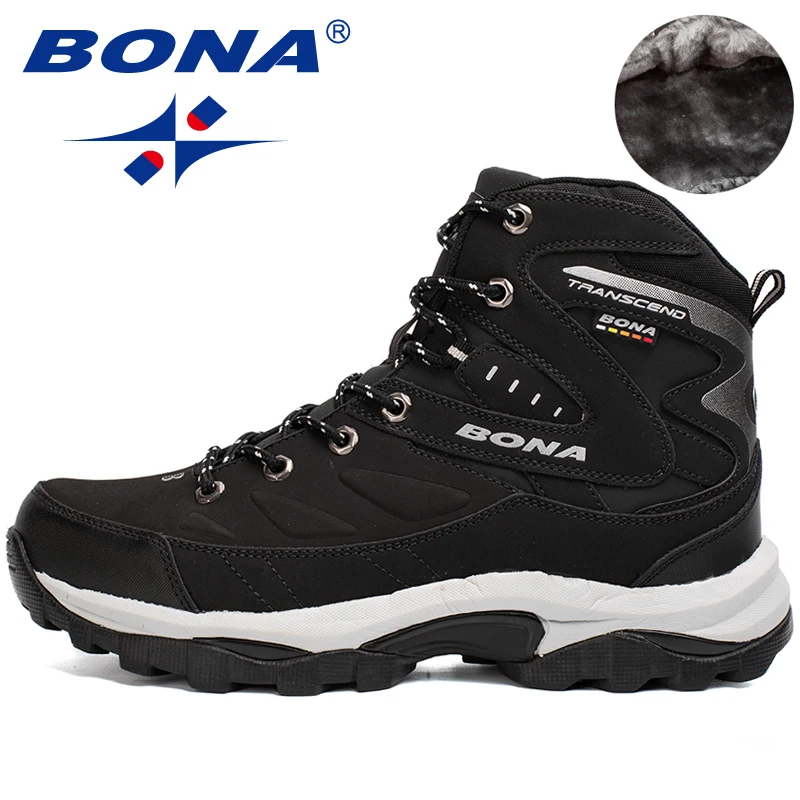 Goedkoop BONA Nieuwe Hot Stijl Mannen Wandelschoenen Winter Outdoor Wandelen Joggen Schoenen Mountain Sport Laarzen Klimmen Sneakers Gratis Verzending