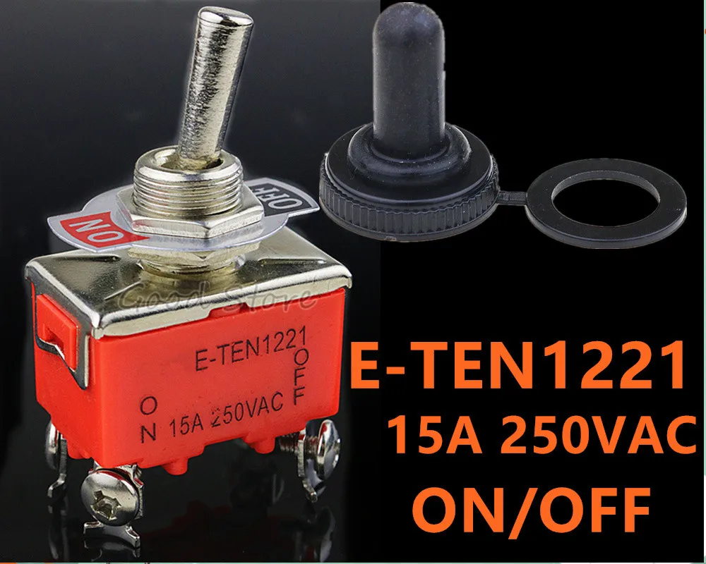 1 шт. E TEN1221 15A 250VAC 4PIN ON OFF рычажный переключатель клавишный питания