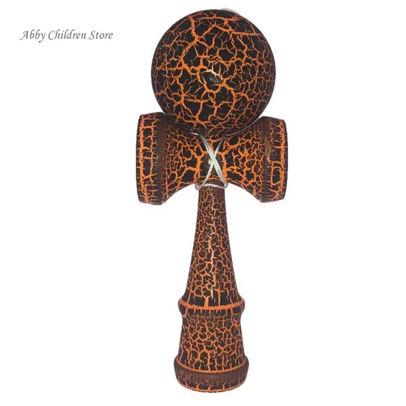 Abbyfrank 25 см полная трещина Jumbo Профессиональный Kendama деревянная игрушка большого размера Kendama мячик для жонглирования игра для игрушка для детей и взрослых подарок