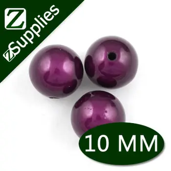 

Dark Purple Round Acrylic Miracle Beads, 10mm perle magique Wholesale-B10I117N06