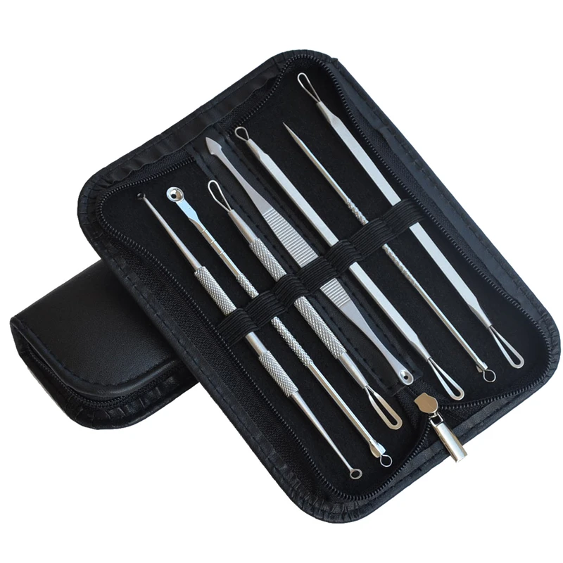 7pcs/set Blackhead Blemish Remover Tools Stainless Steel Acne Acupuncture Needle Face Skin Care Tools 7pcs/set Blackhead Blemish Remover Tools Stainless Steel Acne Acupuncture Needle Face Skin Care Tools