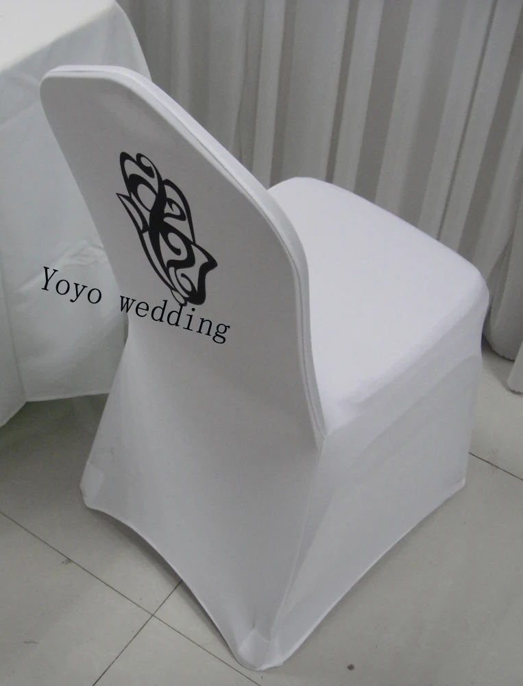 Customized Printed Spandex Chair Cover Free Shipping Printed Lycra