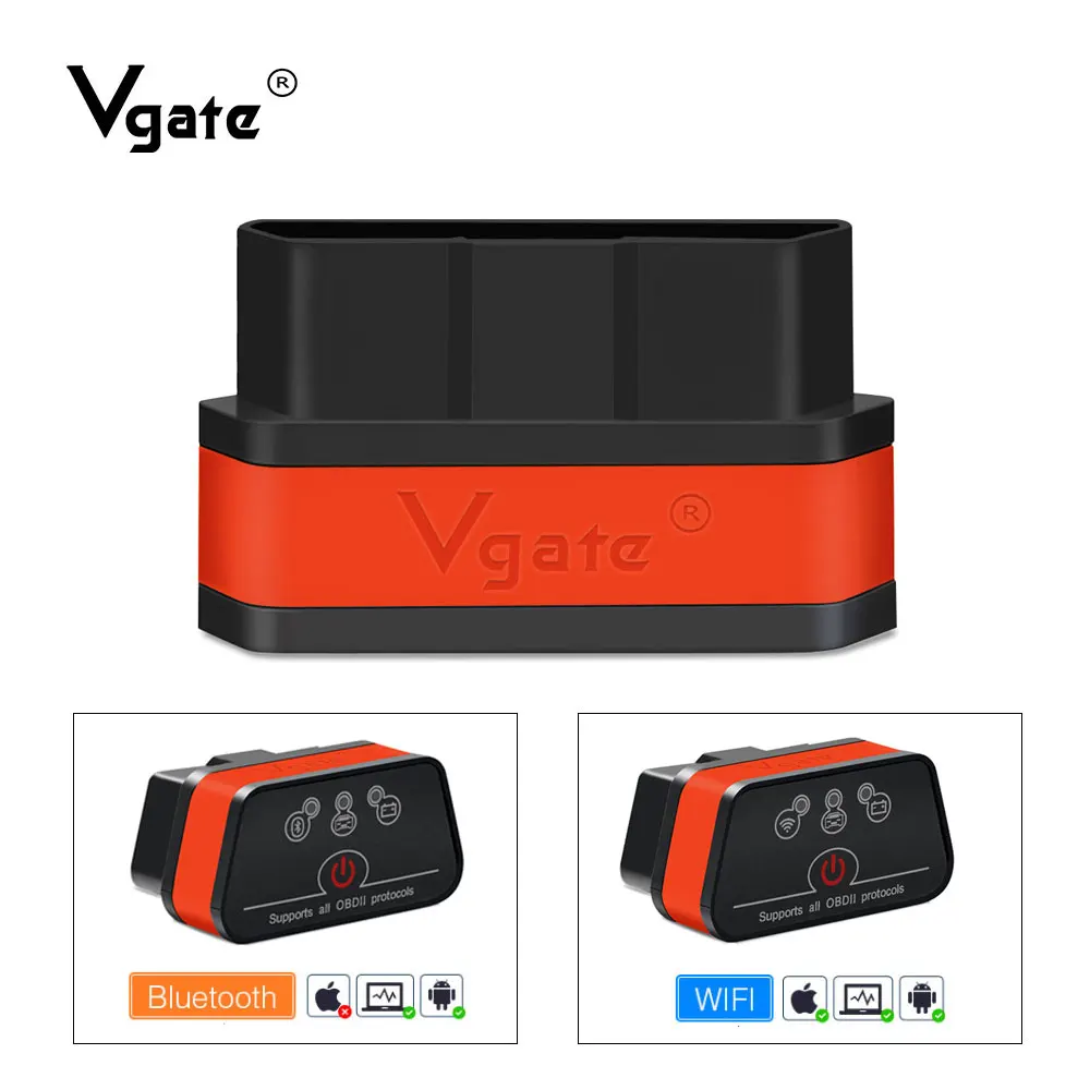 

Hot sale Vgate icar2 elm 327 OBD2 Diagnostic tool ELM 327 Bluetooth ELM327 WiFi for Android/IOS OBD2 Scanner OBDII Code Reader