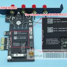 Broadcom BCM94360CD двухдиапазонный 2.4 и 5 ГГц переменного тока 4 антенны беспроводной сетевой карты с BT4.0 для Apple