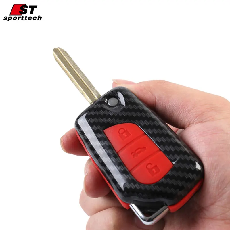 3 Button Car Case Cover For TOYOTA Levin Corolla Camry Reiz Highlander RAV4 Key Ring Keychain Holder Parts Gifts Styling Hot | Автомобили